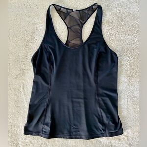 Lululemon Tank Top Women’s M Black Racerback Athletic Fitness Activewear Workout
